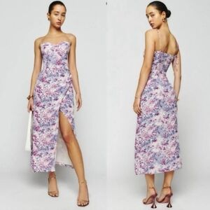 Reformation Size 2 Kourtney Floral Midi Dress